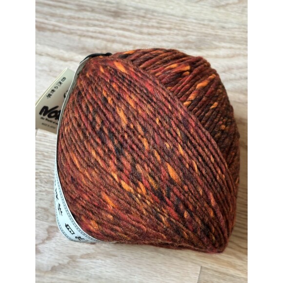 NORO TSUIDO bulky wool yarn 350 yards/200 grams - color 60 tweed Orange Rust Red - Picture 4 of 4